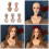 Female mannequin head wig holder with face makeup 2