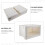 Plastic Bins for Storage with Lids Containers Organizing Collapsible Boxes Door Pink 3