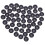 Replacement Buttons Navy Blue Round Resin 50 Pcs 8