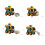 Construction Vehicle Toy Set Friction-Powered 4-Pack 4