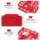 Santa Claus Candy Bag Red Christmas Storage Envelope 10 pcs 4