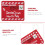 Santa Claus Candy Bag Red Christmas Storage Envelope 10 pcs 5