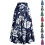 Women's Black Solid Maxi Skirt with Ruffles 3