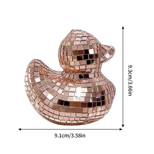 Disco Duck Ornament Reflective Glass 100 pcs 1