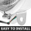Retro Motorcycle Fog Light ABS Silver 2 Pieces 4