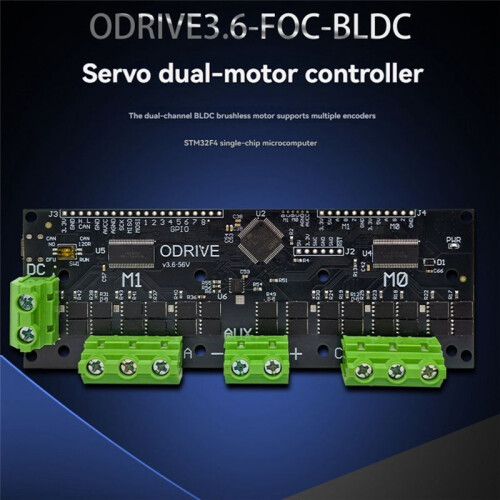 ODrive3.6 56V FOC-BLDC Servo Dual Motor Controller STM32F4 Support Multiple Encoder ODrive3.6 Motor Control Board 12-56V 1