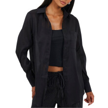 (10 UK, Black) Brave Soul Womens/Ladies Collared Long-Sleeved Shirt