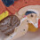 Brain Model with Colored Labeled Regions 2-Part with Base 3