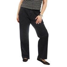 (24 UK, Washed Black) Brave Soul Womens/Ladies Denim Mid Rise Straight Leg Jeans