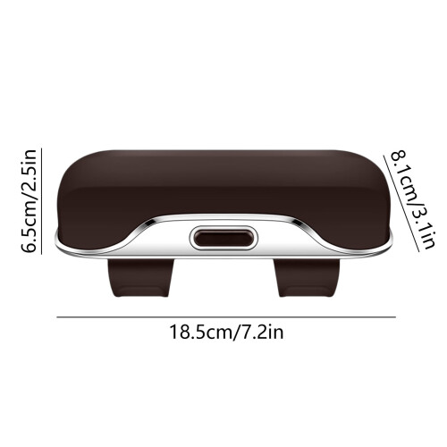 Sunglasses Holder for Car Sun Visor Brown 2