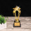 Golden Trophy with Plastic Base 23.5 cm 2