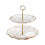 Transparent 2-Tier Plastic Dessert Stand 1 Piece 2