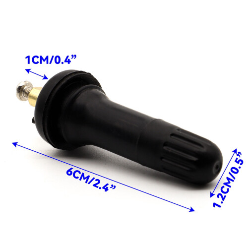 Wheel TPMS Sensor Rubber Valve Stem 4 pcs 1