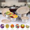 31Pcs Stainless Steel Mixing Bowl Set with Lids Nesting Prep Salad Baking 5