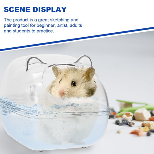Transparent Plastic Pet Bath Basin for Small Pets 1 Piece 1