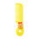 Mini pente infantil com design de coração, 11,5 cm, cerdas macias. 2