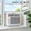 Window AC Bracket with Security Lock,No Drill Air Conditioner Support Bracket for Window,AC Window Support 4