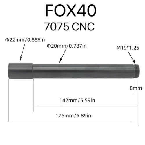 Mountain Bike Front Fork Thru Axle Skewer 100x15mm or 1