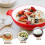 Cereal Bowl Red Plastic 1Set 10.41X8.45X2.55in 8