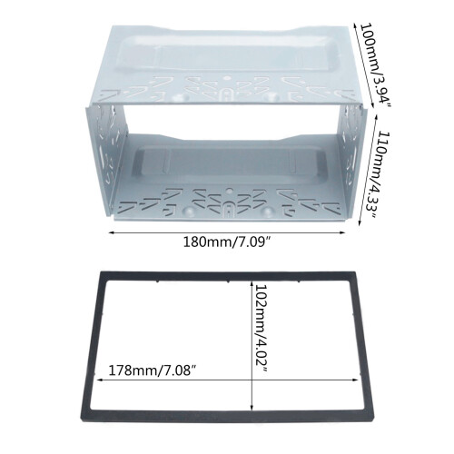 Double Din Stereo Radio Fitting Cage Kit 2