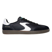 (8 UK, Black/White) Skechers Mens Hotshot Leather Trainers