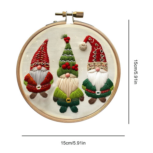 Christmas Embroidery Kit for Adults Beginner Craft Set 8 1