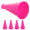 Plastic Party Megaphone Cheerful Events 5 Pieces 4