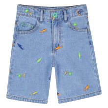 Billieblush Childrens/Kids Denim Shark Embroidered Shorts