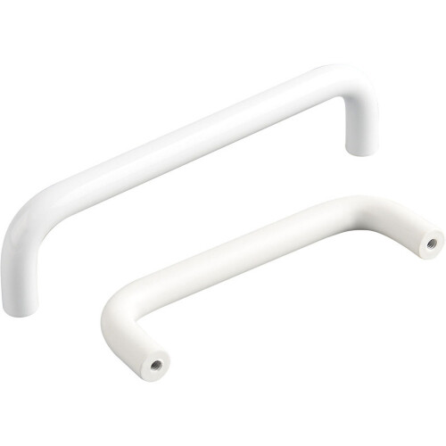 Cabinet Door Handle Aluminum Alloy White 1 Count 2