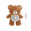 Peluche Ours Bleu avec Écharpe, Pattes Lestées de 25 cm 3