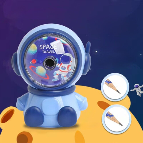 Ξύστρα Astronaut Design με δύο ρυθμίσεις ταχύτητας, ξύστρα χειροκίνητης τροφοδοσίας με 1