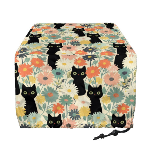 Κάλυμμα τοστιέρας Cat Daisy Print 4 τεμαχίων, ανθεκτικό στη σκόνη προστατευτικό 1
