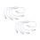 HEMOTON 2 PCS/Set Light Strip Connector RGB LED Chips LED Strip Splitter 4