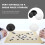 Chess Piece Storage Box White Plastic Dustproof Compact 1 6