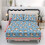King Size Sheet Set Dog Paw Blue Print 3 Pcs 2