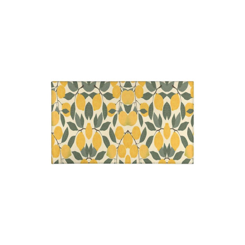 Yellow Lemons Kitchen Rug Set Absorbent Non-Slip 1