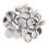 Metal Snap Fasteners Press Stud Buttons Set 30 pcs 15mm 8