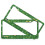 Green Tractor License Plate Frames Aluminum 2pcs 2