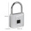 Fingerprint Padlock Smart Keyless Lock Silver 3.15x4.72in 4