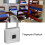 Fingerprint Padlock Smart Keyless Lock Silver 3.15x4.72in 6