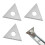 Reversible Hardened Steel Scraping Blade Triangular Tool 3 7