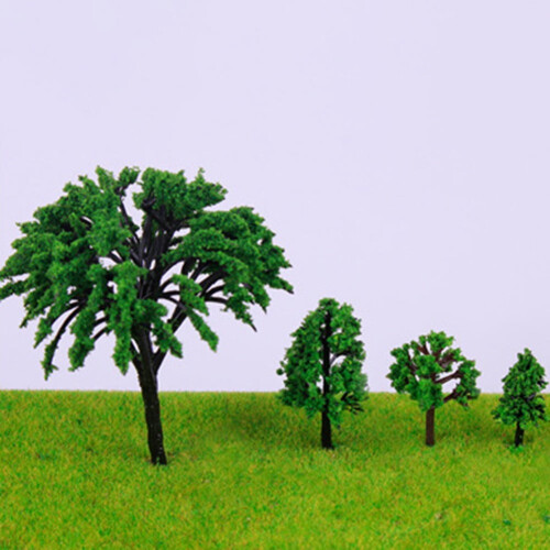 Miniature Trees for Model Trains 50 Pcs 1