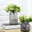 Fake Blueberry Branches Light Green 5-Pack 6