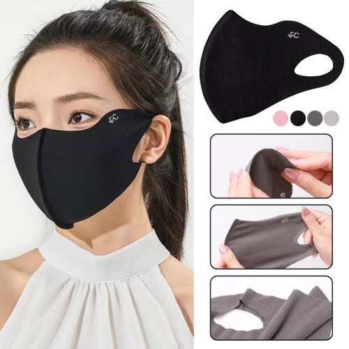 Ice Silk Face Mask UV Sun Protection Adjustable Breathable 1