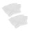 Women's White Cotton Toe Socks 4 Pair Breathable 5