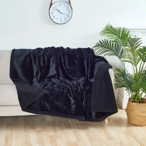 Loveshield Waterproof Fuzzy Microfiber Blanket Brown 1
