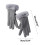 Women's Winter Leather Gloves Wool-Lined 3