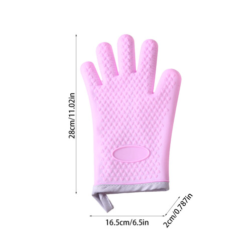 Silicone Oven Mitts Heat-Resistant Waterproof Non-Slip 2