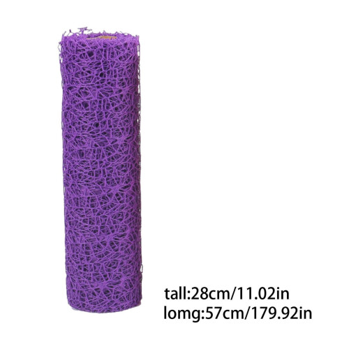 Purple Jacquard Net Mesh Wrapping Paper Roll 11.02 x 179.92 1
