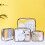 Trousse de maquillage transparente Wilinohome format quart 5